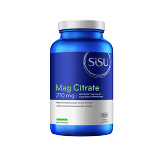 Sisu Mag Citrate 210 mg 180 Tablets - CAFORIA.CA