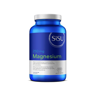 Sisu Magnesium Malate 250 mg, 200 Veggie Capsules - CAFORIA.CA