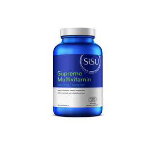 Sisu Supreme Multivitamin iron free 120 Veggie Capsules - CAFORIA.CA