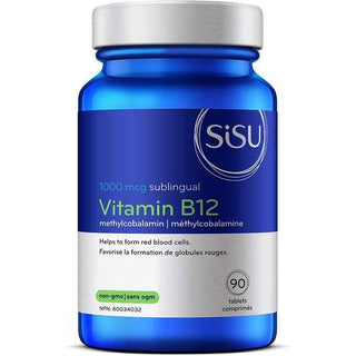 Sisu Vitamin B12 1000 mcg 90 Tablets - CAFORIA.CA