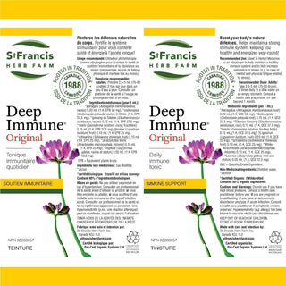 St. Francis Herb Farm Deep Immune Original 100ml - CAFORIA.CA