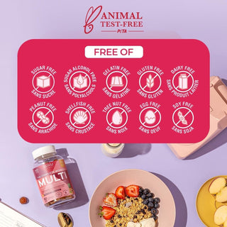Suku Vitamins - The Complete Women&#39;s Multivitamins, Enriched with Vitamin K2, Vitamin A and More, Easy to Chew Sugar - and - Gluten - Free Gummy Vitamins, Non - GMO, 60 Counts - CAFORIA.CA