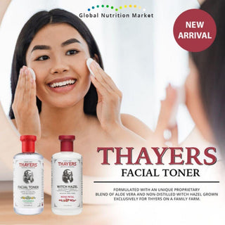 Thayers Rose Petal Witch Hazel Alcohol - Free Facial Toner 355ml - CAFORIA.CA